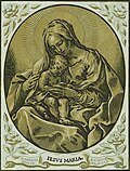 Image 11Madonna and child at Chiaroscuro], by Bartolomeo Coriolano (edited by Durova) (from Wikipedia:Featured pictures/Artwork/Others)