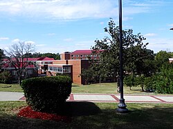 Tuskegee University campus partial view of the "Valley" and the Kellogg Hotel & Conference Center