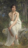 The Flute Player by Charles-Amable Lenoir