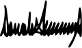 Donald Trump's signature