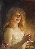 Young Girl with Candle by Léon Comerre
