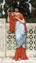 He Loves Me, He Loves Me Not by John William Godward