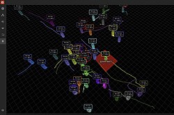 A LiDAR-based Spatial Intelligence system tracking individual passengers in real time at passport control.