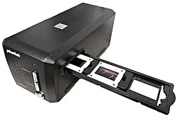 Plustek OpticFilm 8200 with slide tray