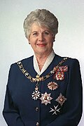 Catherine Tizard, the first woman to serve as governor-general of New Zealand (1990–1996)[44]