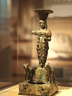 The Sursock bronze on display in the Louvre