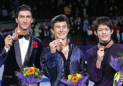 The men's medalists at the 2009 Four Continents Championships