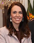 Jacinda Ardern, third female prime minister (2017–2023), and second elected head of government in the world to give birth while in office