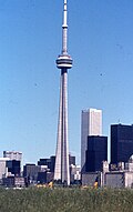 Image 70The CN Tower was completed in 1976, becoming the world's tallest free-standing structure. (from 1970s)