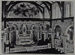 The main chapel at St. Francis in 1926.