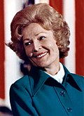 Image 95American First Lady Pat Nixon wears a shirt with the wide collar that was popular until the final years of the decade. (from 1970s in fashion)