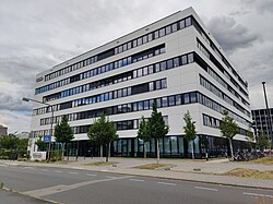 Current Nintendo of Europe headquarters in Frankfurt, Germany, after 2020