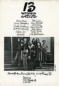 13 women 1972 exhibition poster