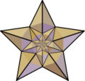 This star symbolizes the featured content on Wikipedia.