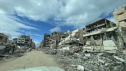 District of Sheikh Radwan in Gaza City, destroyed by Israeli bombing, February 2025