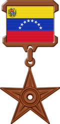 {{subst:The Venezuela Barnstar of National Merit|message ~~~~}} Venezuela