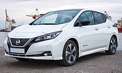 A Nissan Leaf, which is manufactured in Tennessee