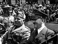 Image 4 Benito Mussolini and Adolf Hitler Photo credit: Eva Braun The two European Axis leaders during World War II, Benito Mussolini and Adolf Hitler, riding in an automobile, circa June 1940. This photo was found in Eva Braun's personal photo albums and is credited to her, though whether she was the true photographer is unknown. More featured pictures