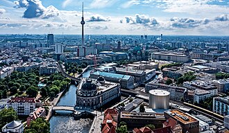Tiergarten and Mitte skyline