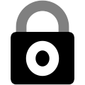 Black padlock