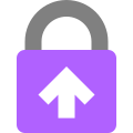Purple padlock