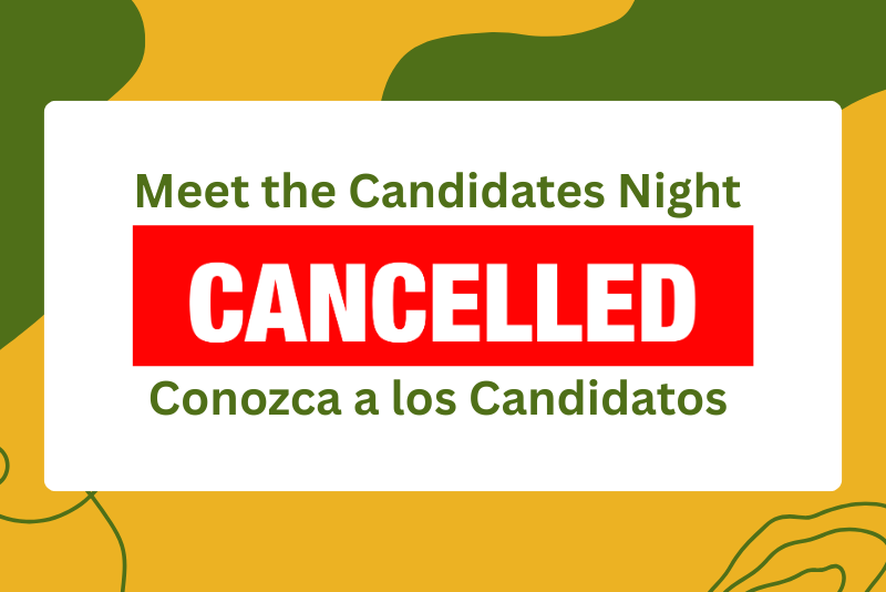 Meet the Candidates Night Cancelled