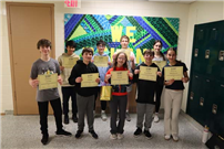 Twenty students from Lynbrook North and South middle schools recently sharpened their problem-solving skills by voluntarily tackling an advanced math challenge. thumbnail265064