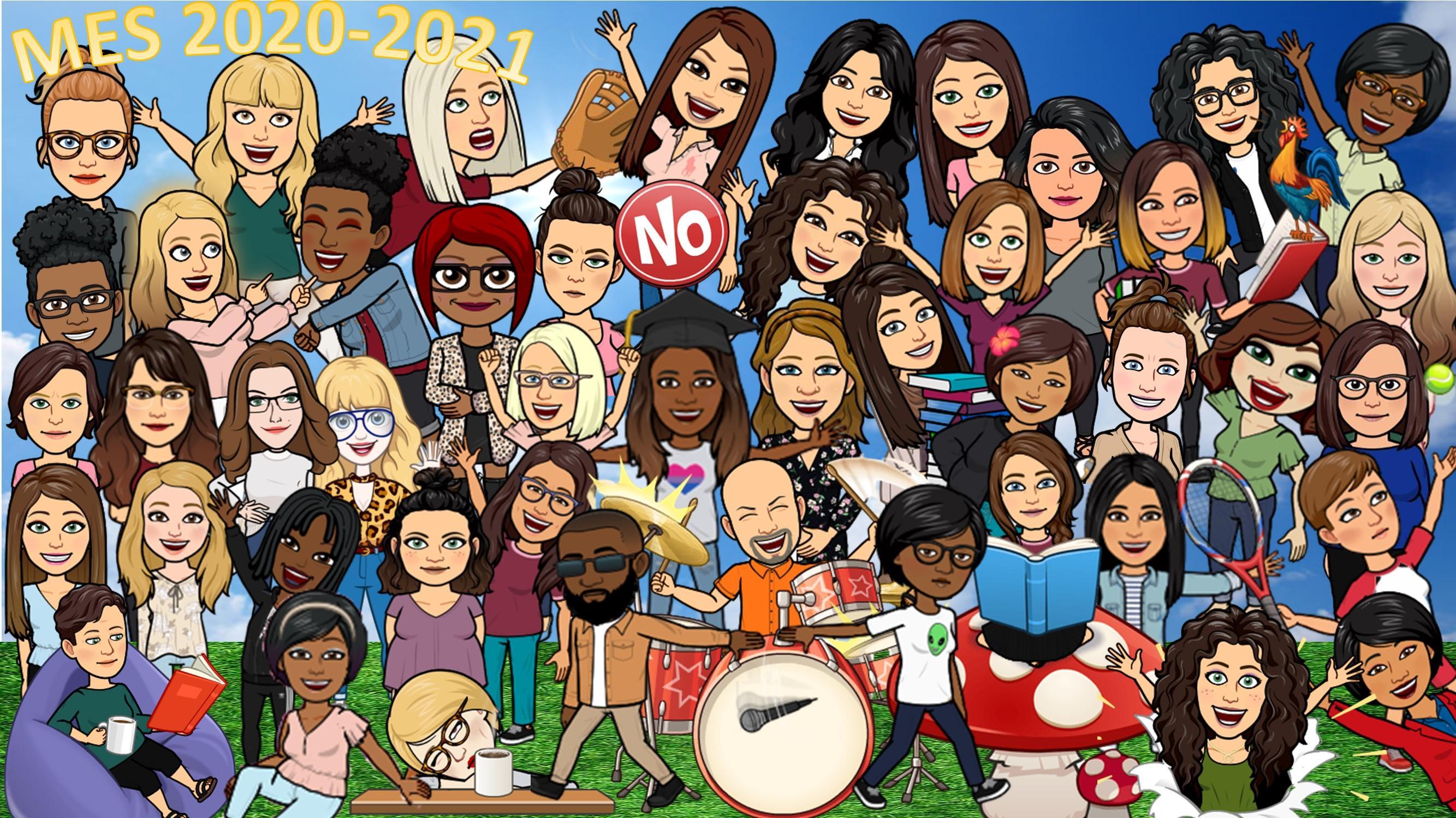 MES 20-21 Group Bitmoji Photo