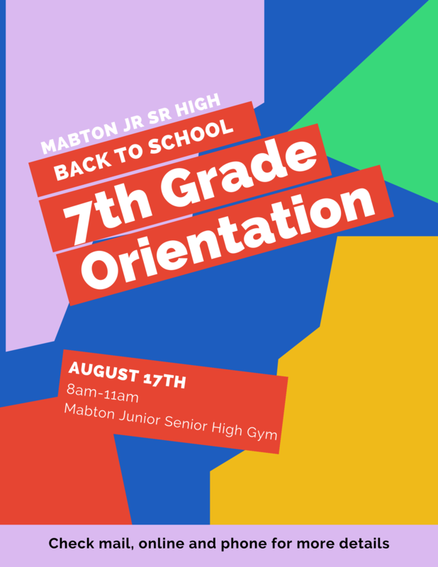 7th Grade Orientation