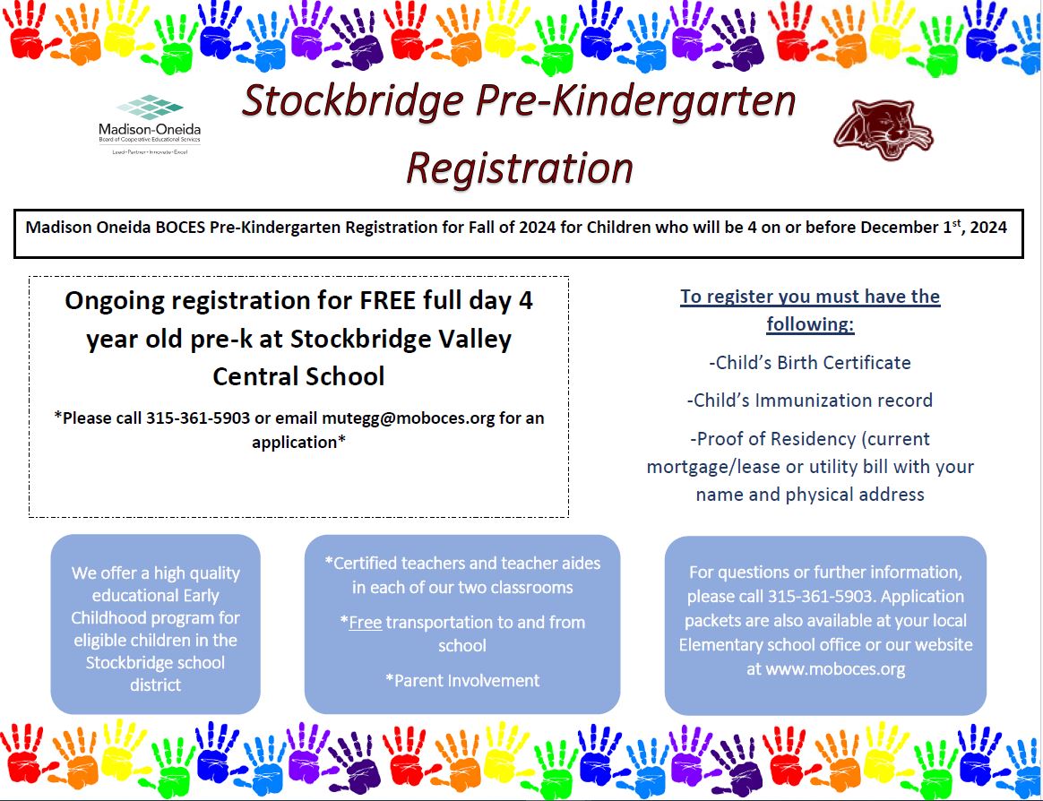 Stockbridge Registration Flyer