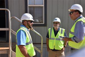 Instructors being interviewed by reporter 