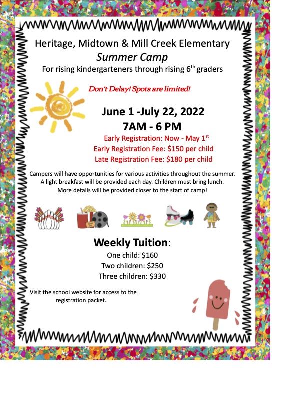 Summer Camp 2022 brochure