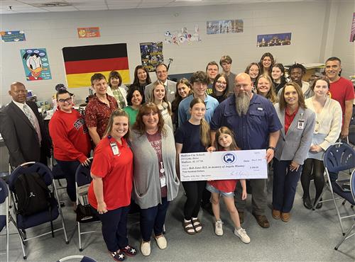 Angela Mooney family at Bob Jones High School