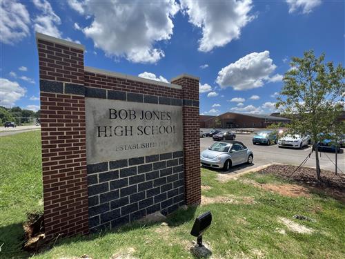 outside photo of the new wing at BJHS