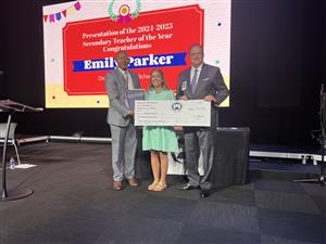 Emily Parker, secondary Teacher of the Year