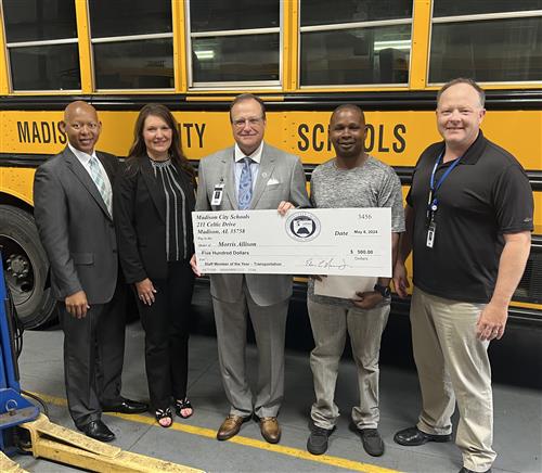 Morris Allison, transportation  Staff Member of the Year