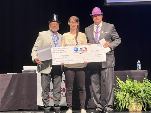 Jody Zalinka, staff member of the year