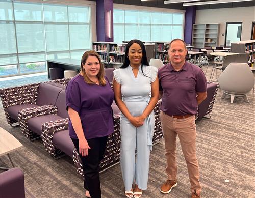 admin team Tabitha Odom, Treva Stewart and Gerald Franks