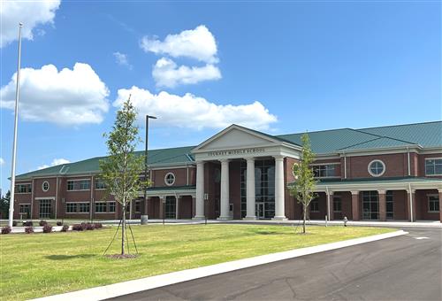 wider photo of the front of Journey Middle