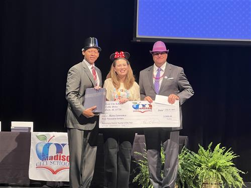 Kara Lawrence elementary teacher of the year