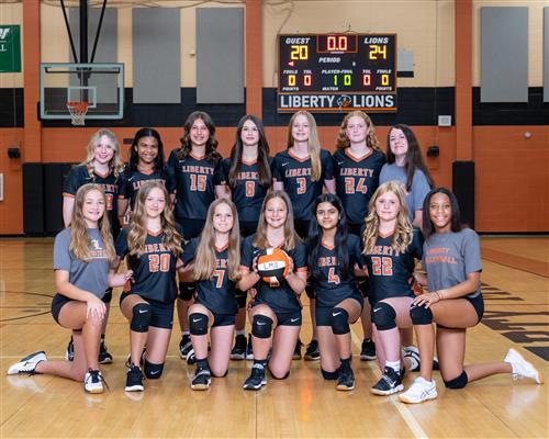 8th grade volleyball team