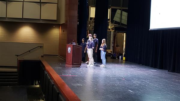 NHS Officers address the Chapter