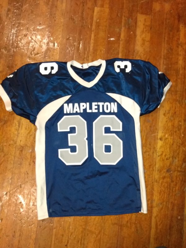 blue football jersey