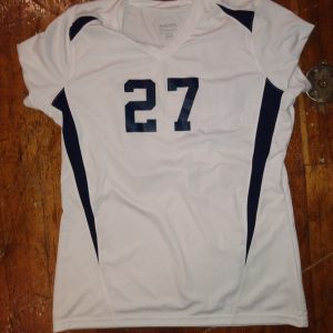 white volleyball jersey