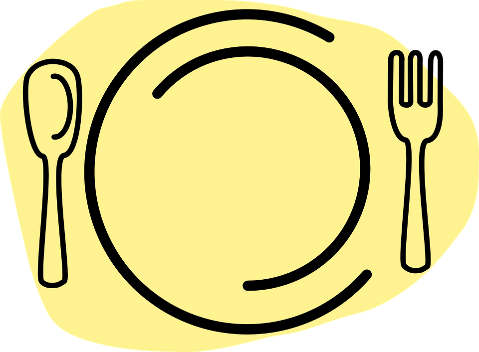 Plate, Fork & Spoon