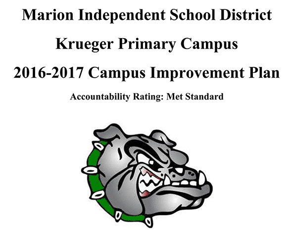 Krueger Primary Campus 2016-2017 Campus Improvement Plan