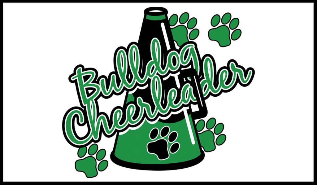bulldog cheer graphic