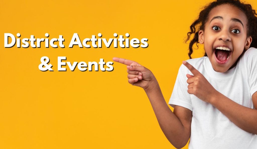District Activities and events graphic