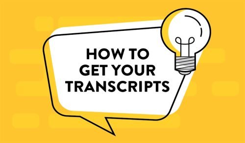 how to get your transcript graphic