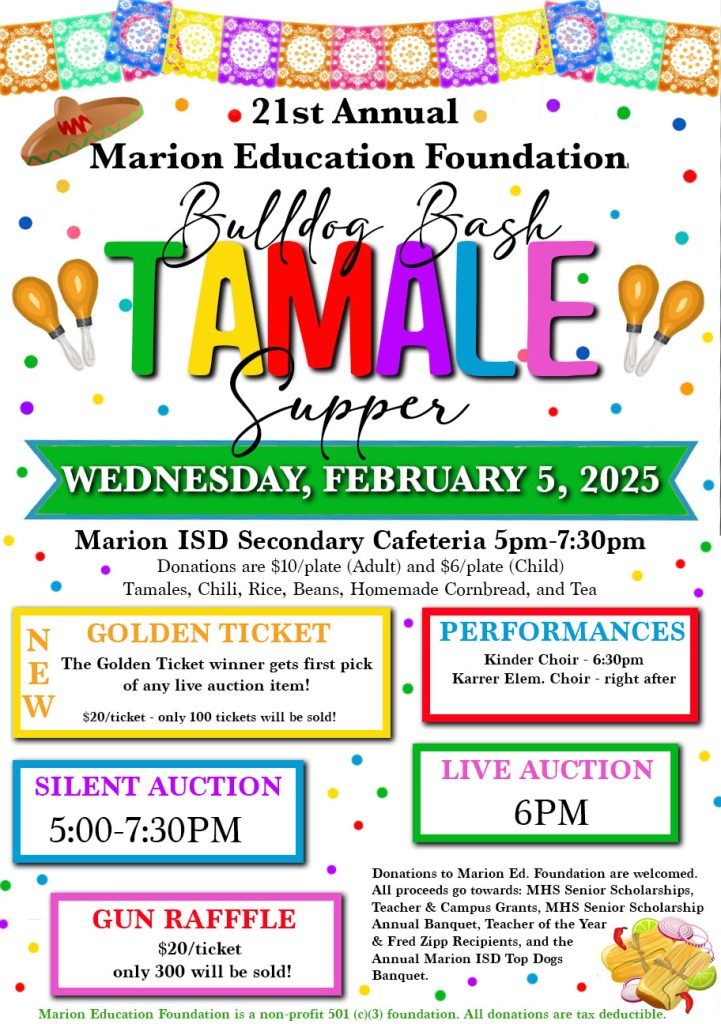 2025 Tamale Supper flier